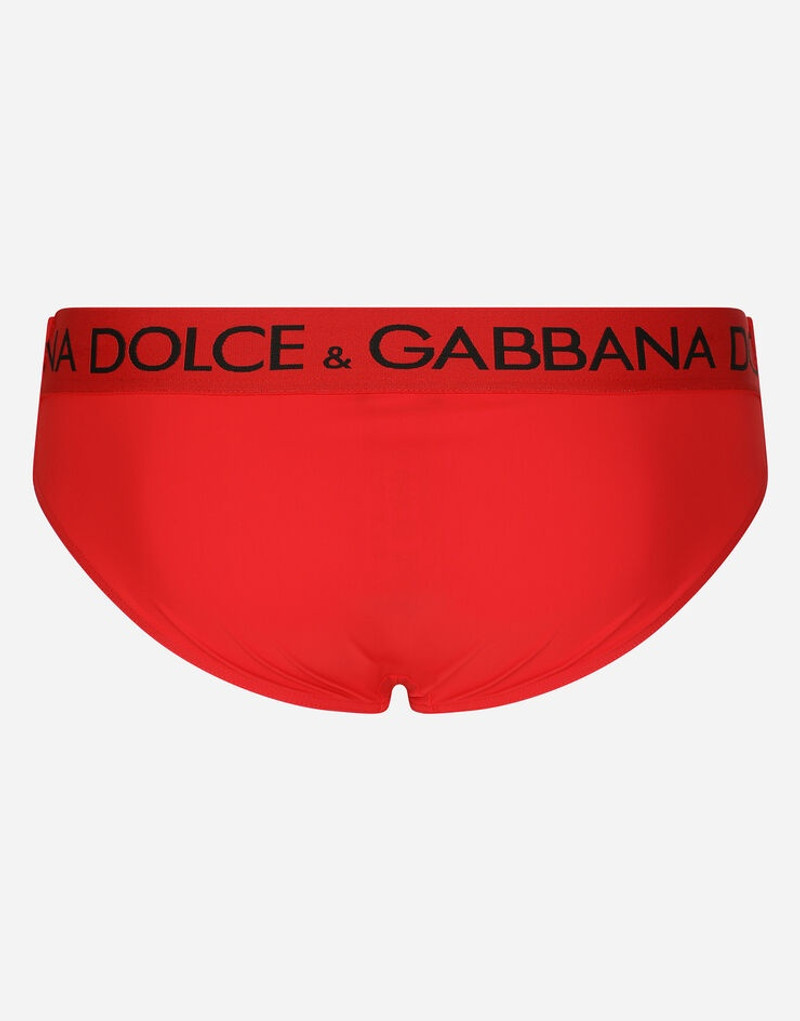 Dolce & Gabbana Swim briefs with high-cut leg and branded rear waistband outlook