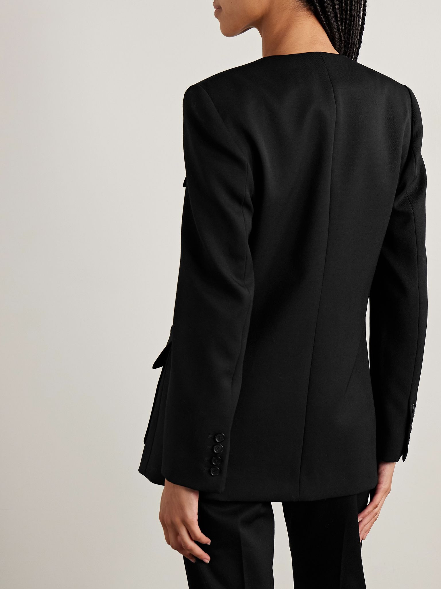 Gabriella wool-twill jacket Black - 4