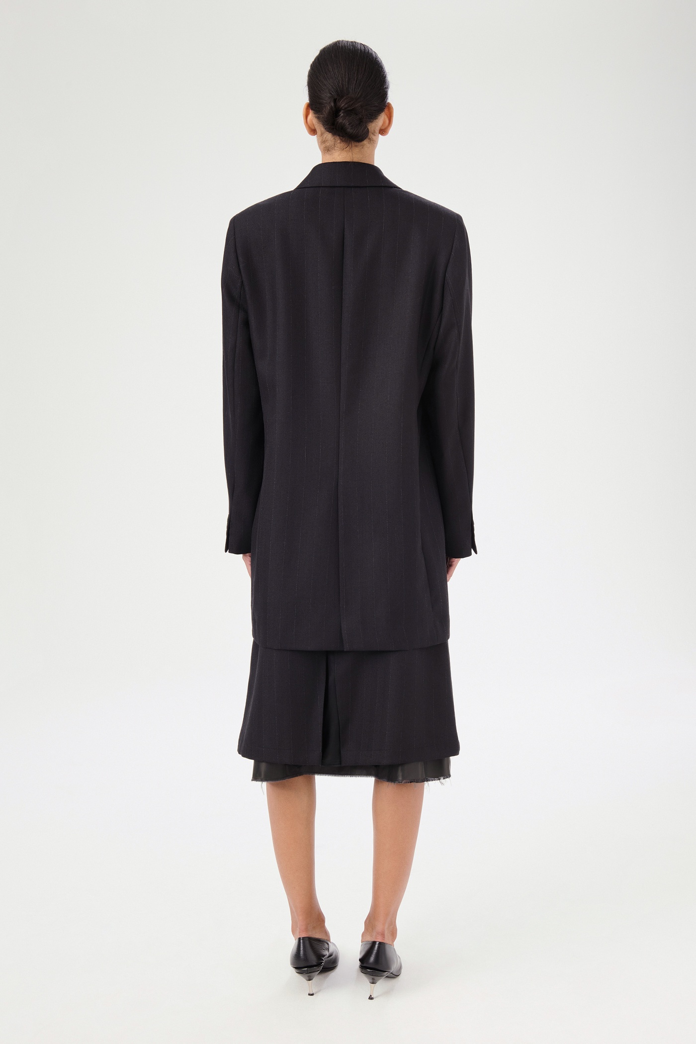 Queens Blazer Maitre D Black Wool - 6