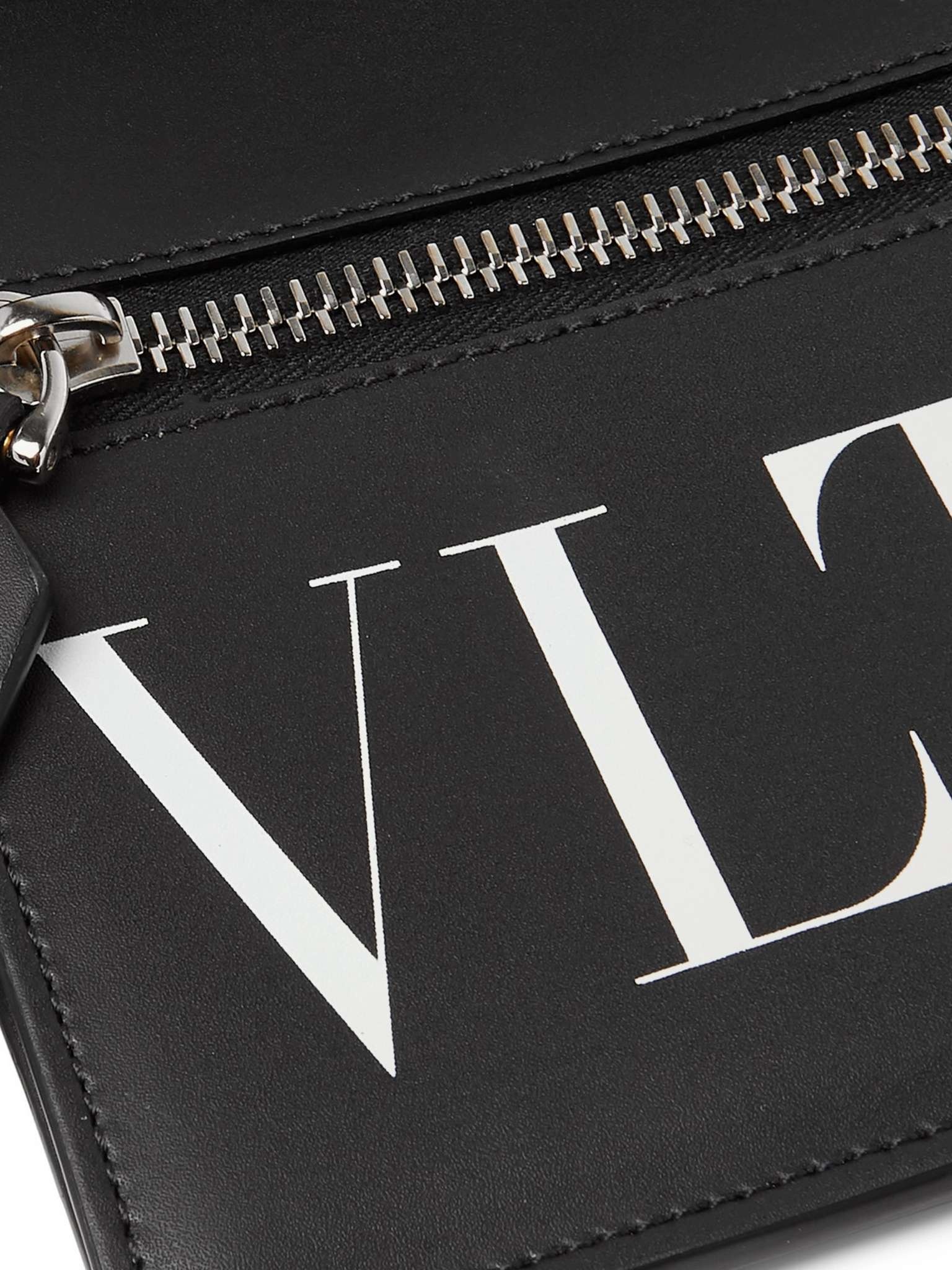 Valentino Garavani Logo-Print Leather Pouch - 2