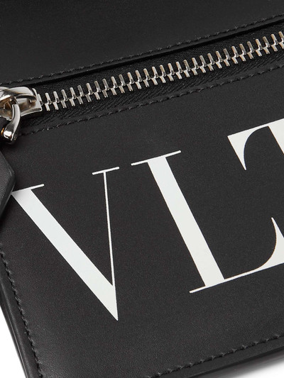 Valentino Valentino Garavani Logo-Print Leather Pouch outlook