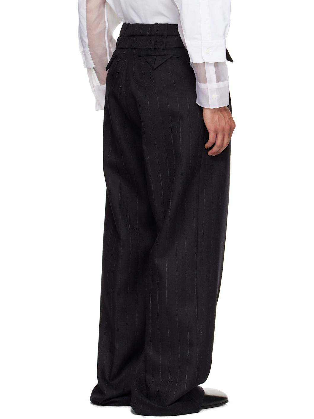 Black Pleated Trousers - 3