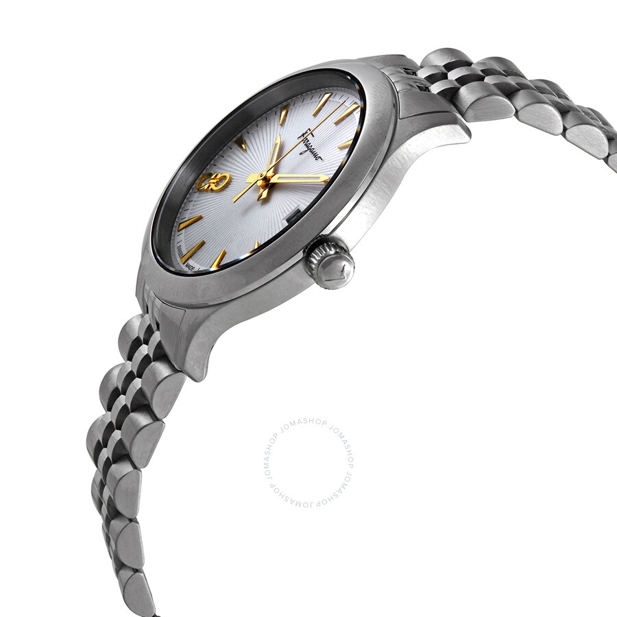 Ferragamo Duo Quartz White Silver Dial Ladies Watch SFCU00119 - 2