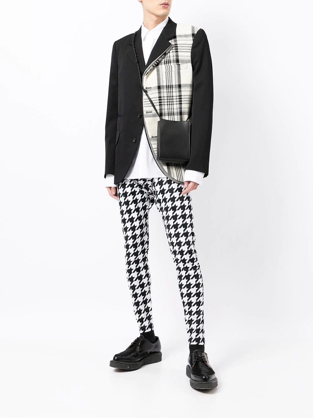 houndstooth-print leggings - 2