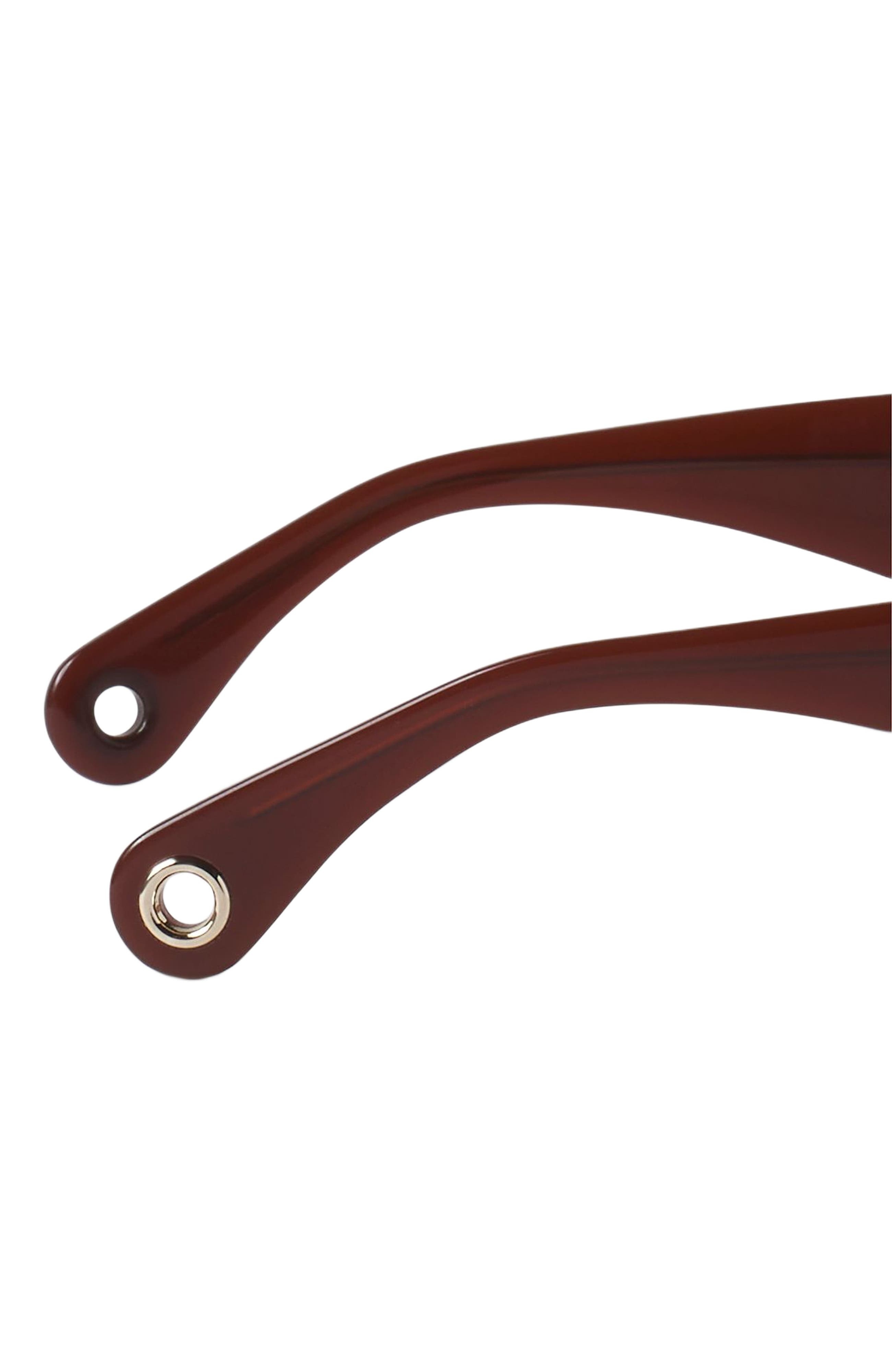 Lanvin Logo Sunglasses in Brown-Cherry at Nordstrom - 5