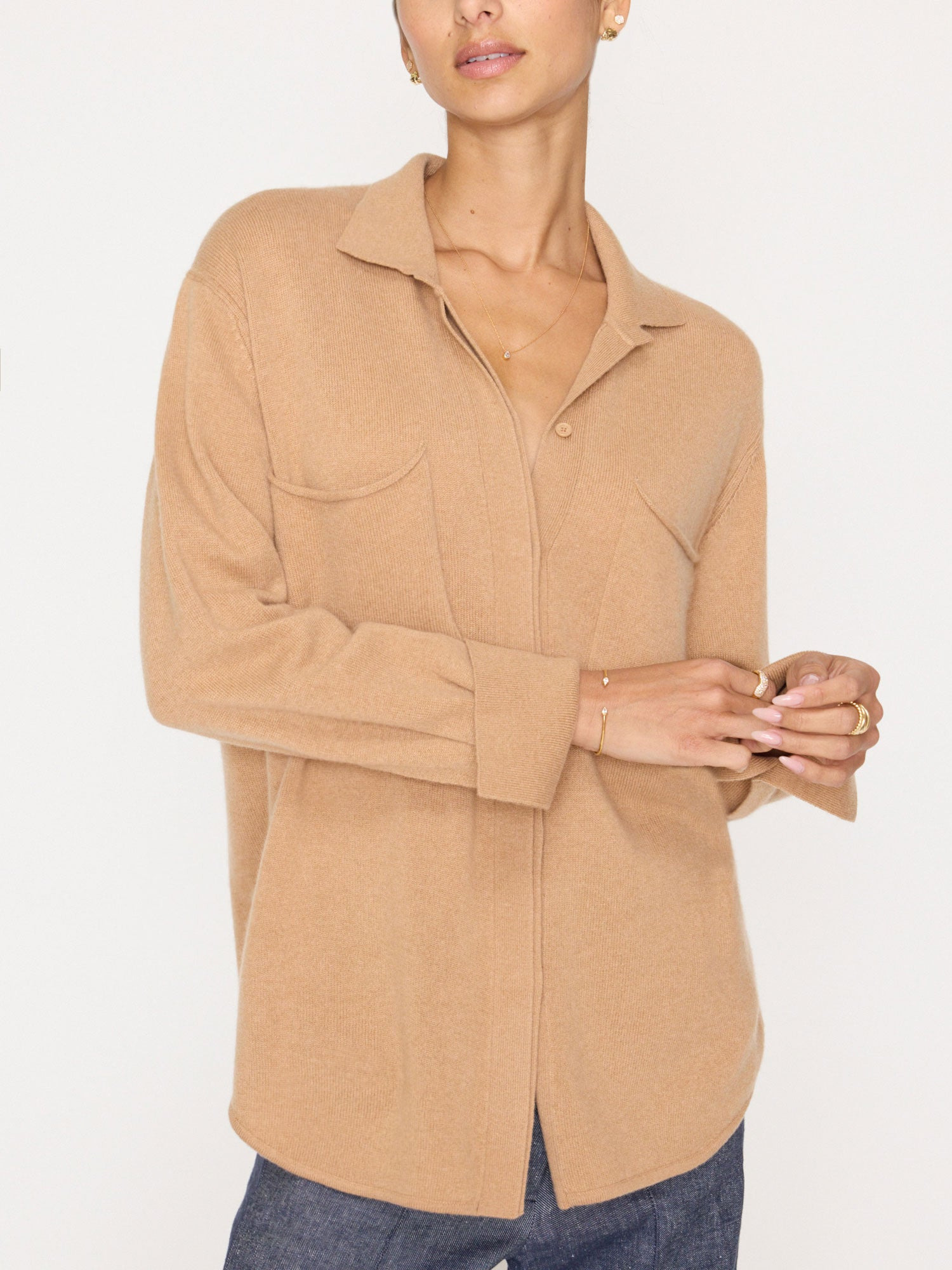 The Andre Luxe Cashmere Shacket - 2