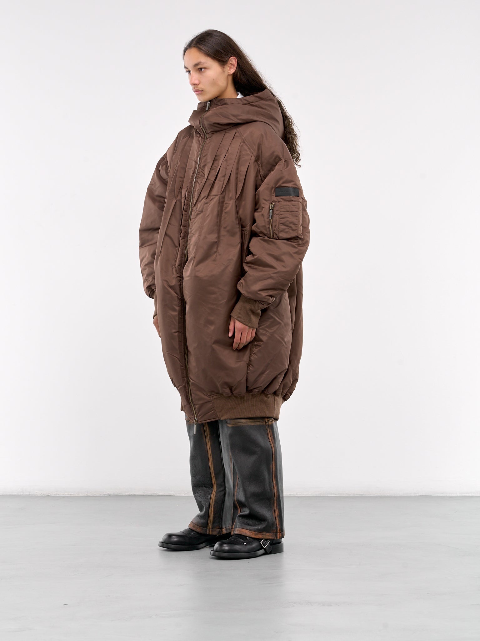 Folding Nylon Down Coat - 2