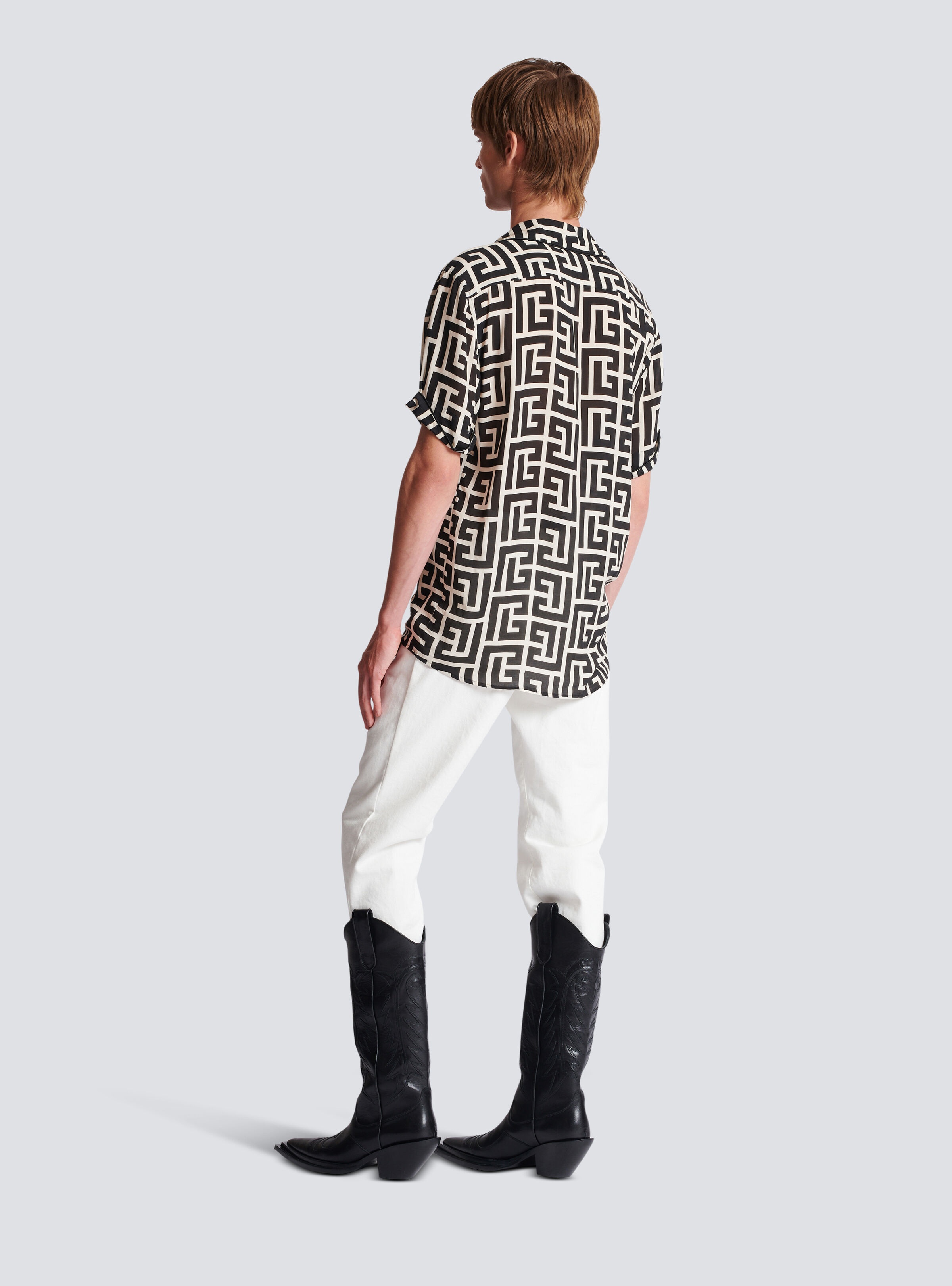 Monogram-printed shirt - 4