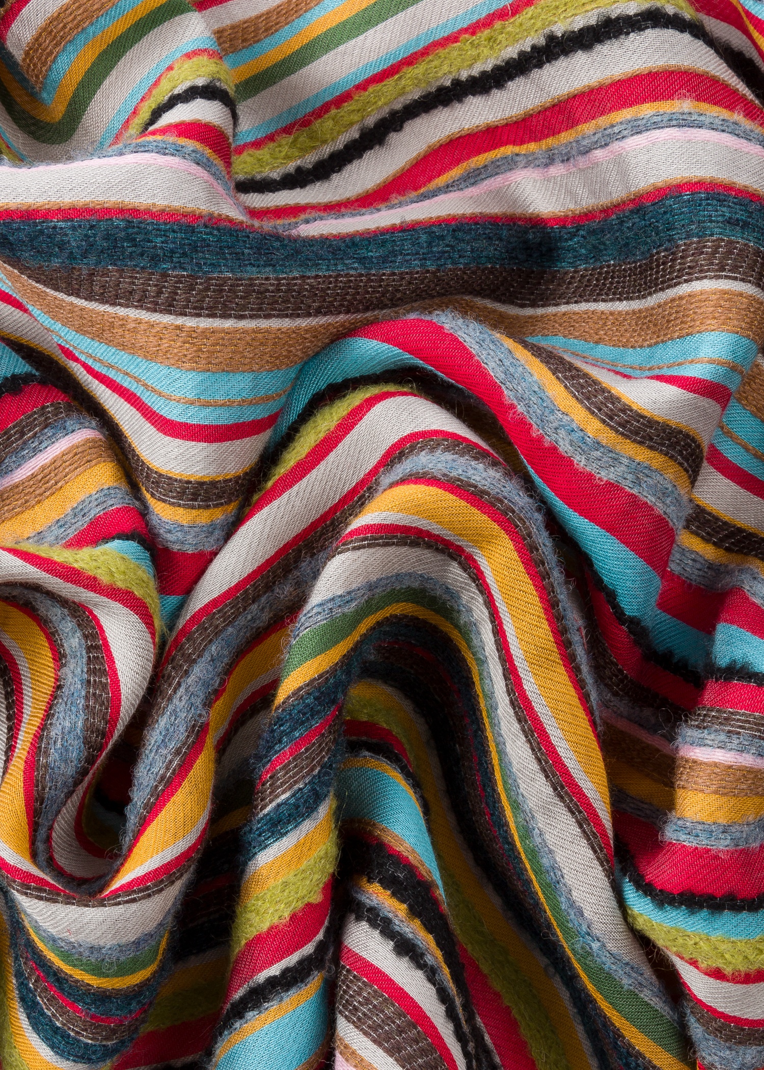 'Signature Stripe' Textured Scarf - 3
