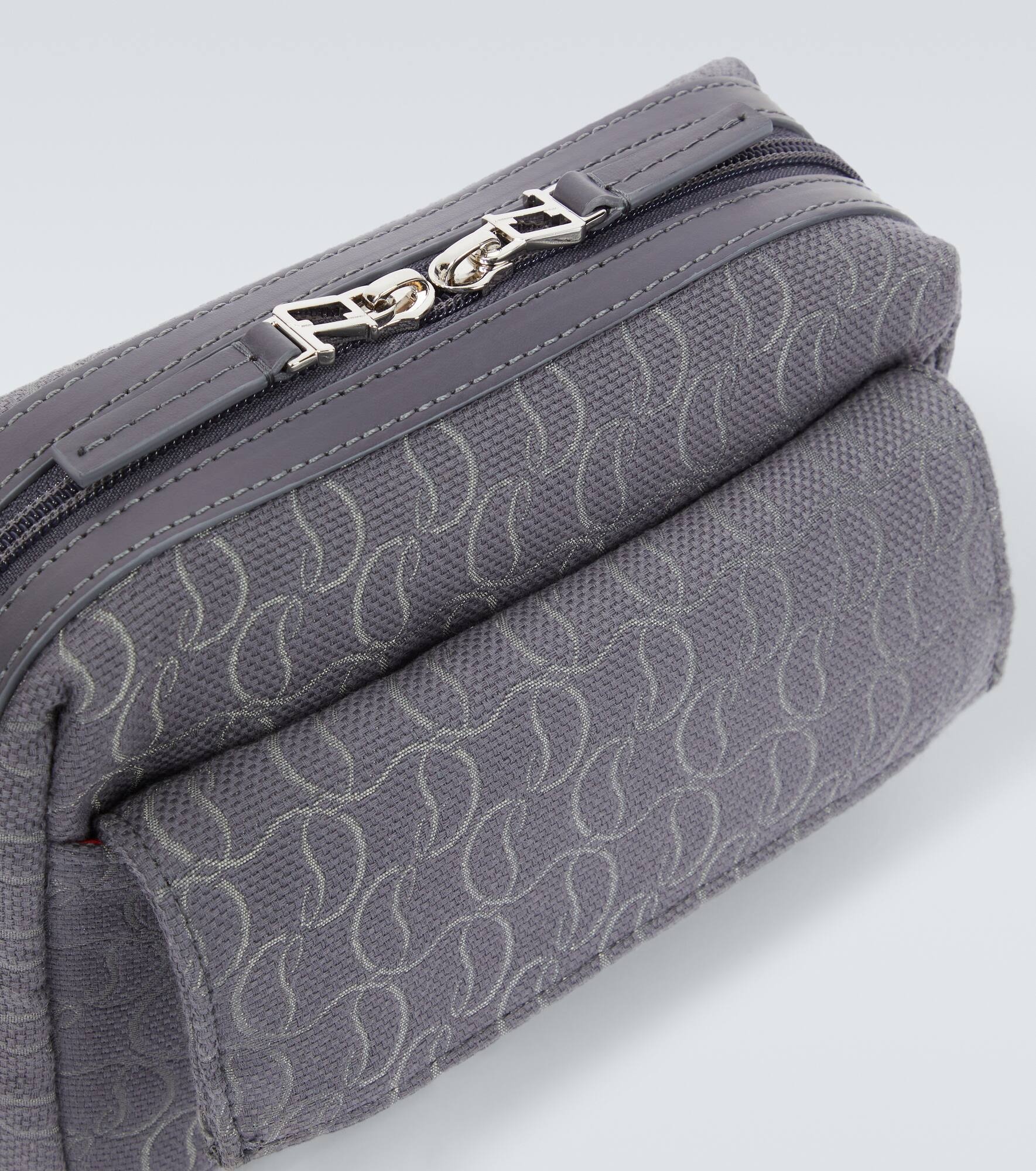 Zip N Flap logo jacquard messenger bag - 6