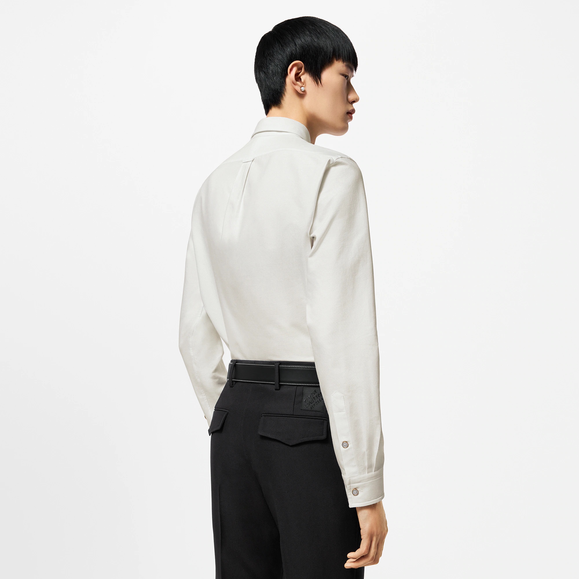 Long-Sleeved Cotton Shirt - 4