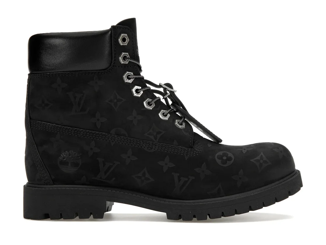 Louis Vuitton Timberland 6" Ankle Boot Black Monogram - 1