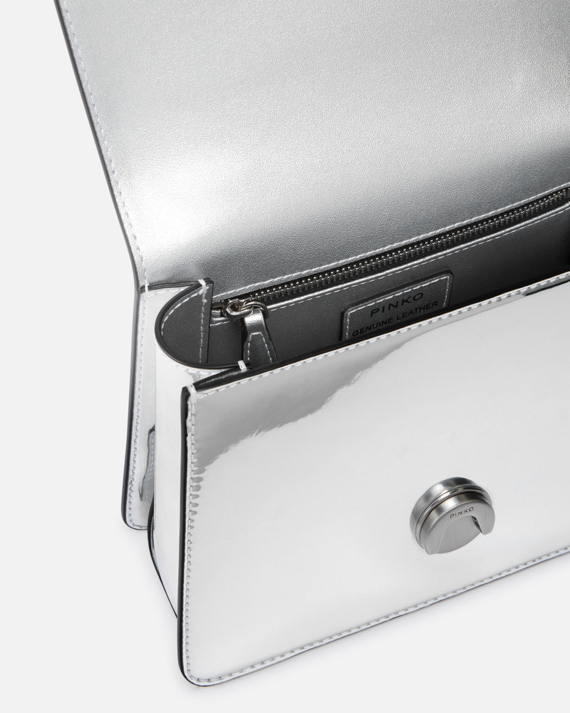 MINI LOVE BAG HANDBAG WITH GOLDEN MIRROR EFFECT 4