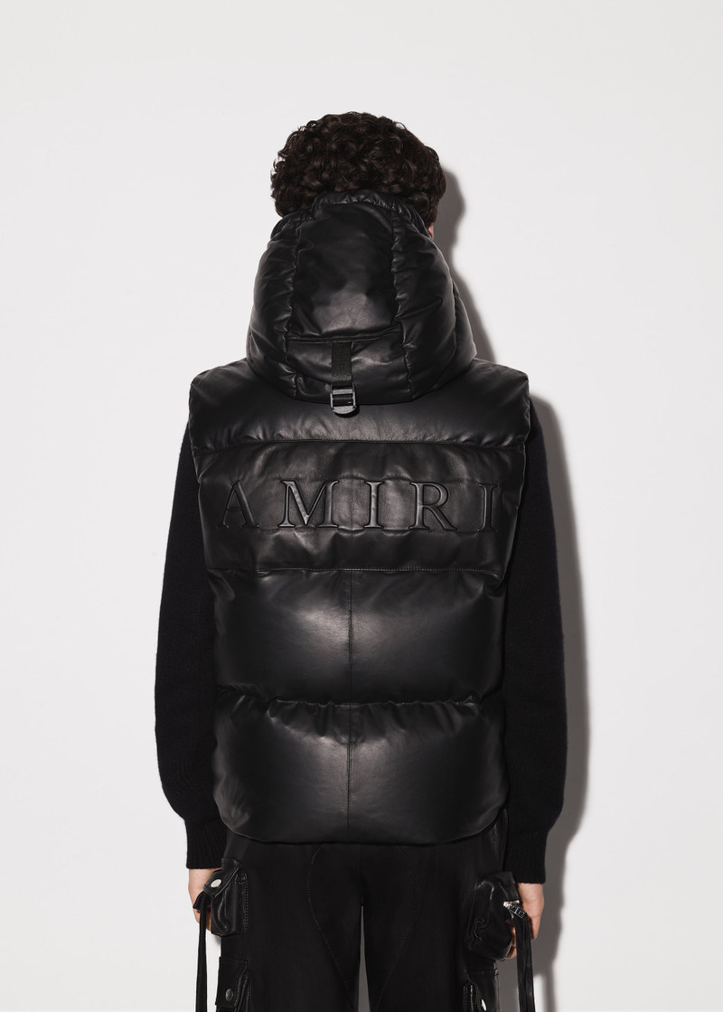 LEATHER DOWN GILET 9