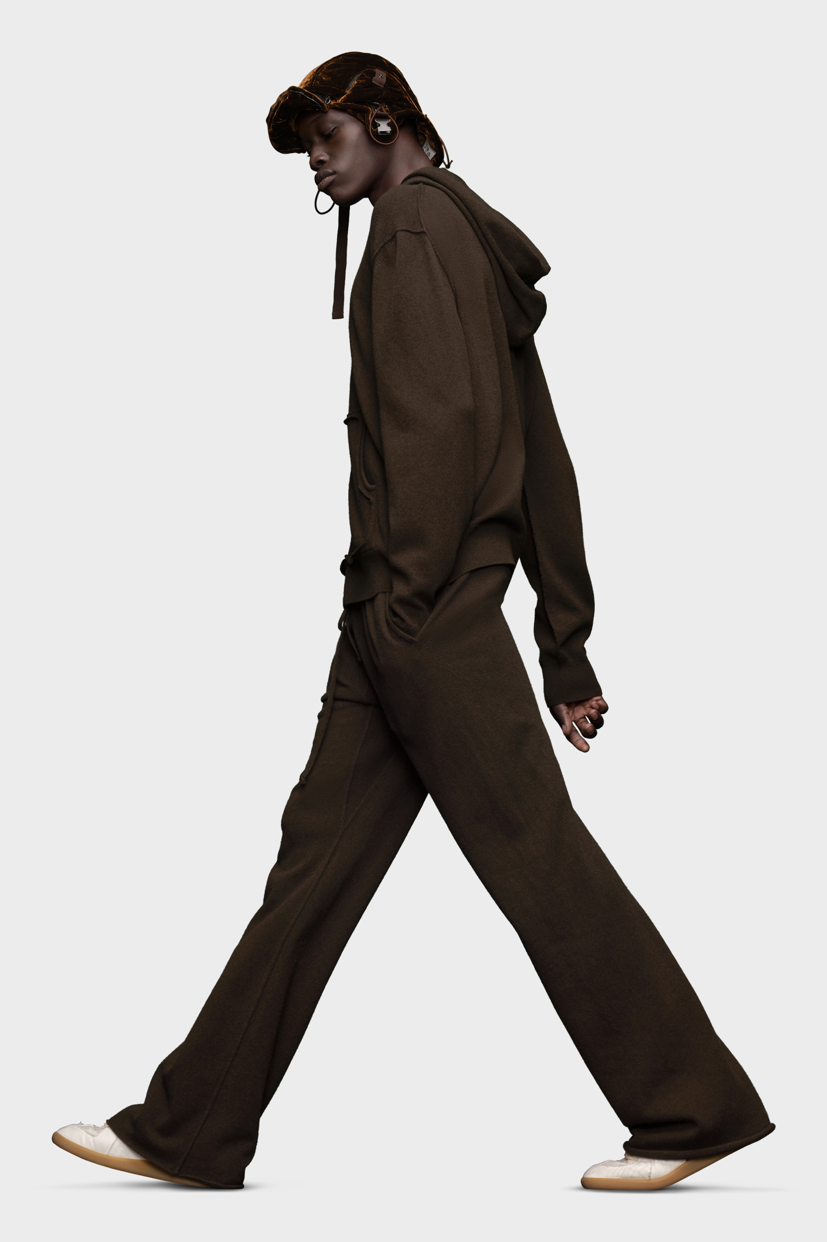 Décortiqué cashmere knit hoodie - 3