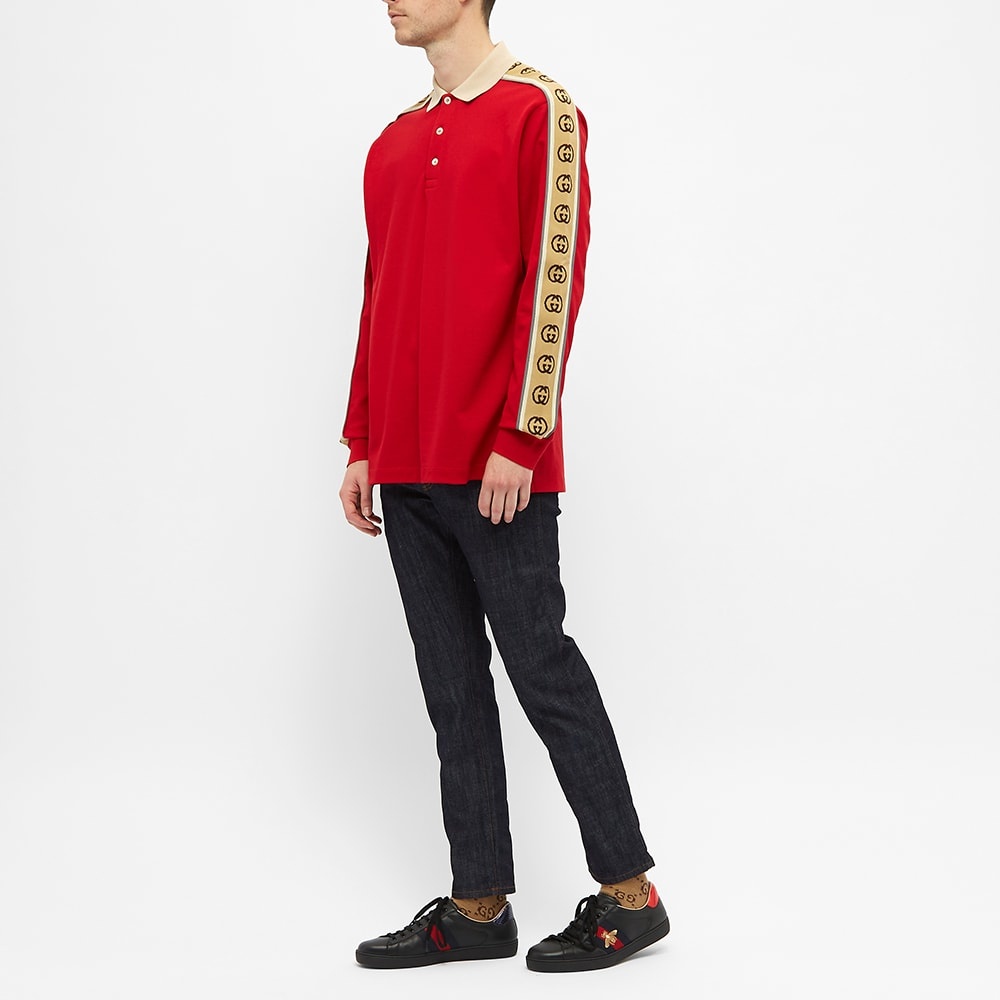 Gucci Tech Long Sleeve Tape Polo - 6