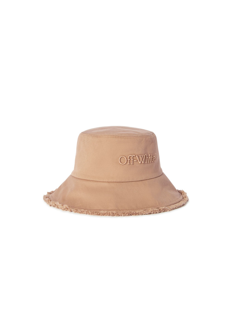 Off-White Drill Fringe Over Bucket Hat Beige Beig outlook
