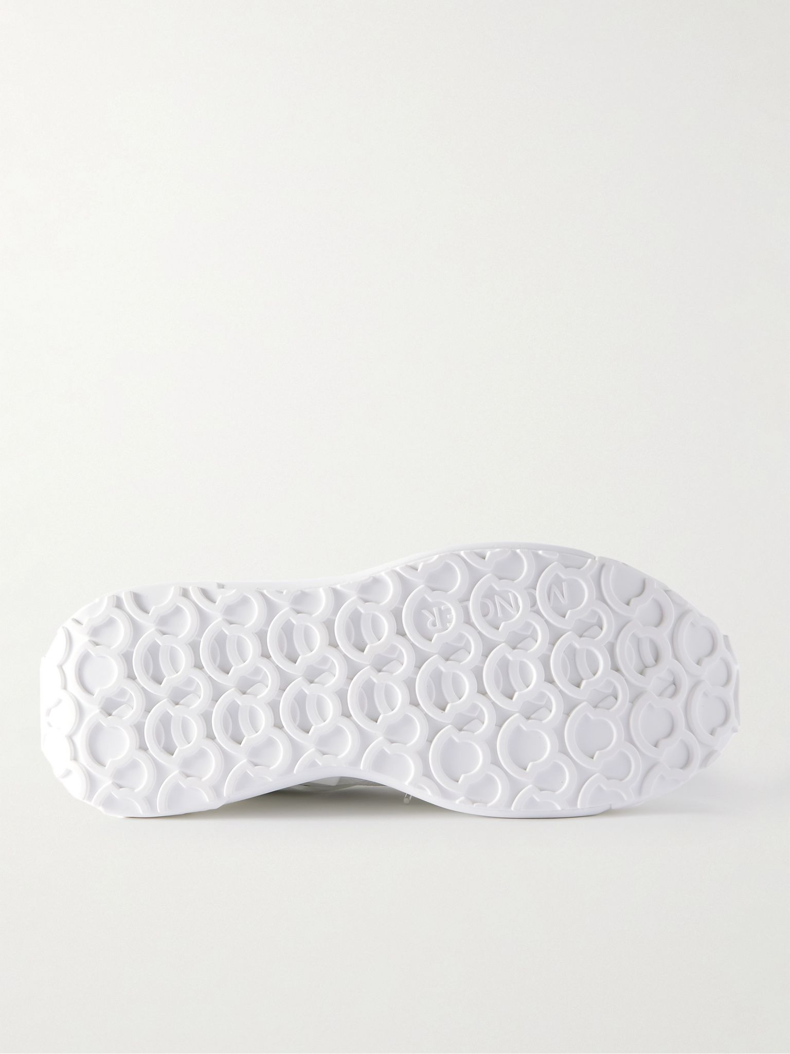 Lunarove Rubber and Leather-Trimmed Neoprene Sneakers White - 7