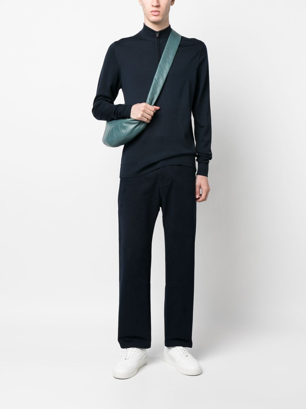 high-neck long-sleeve jumper - 2