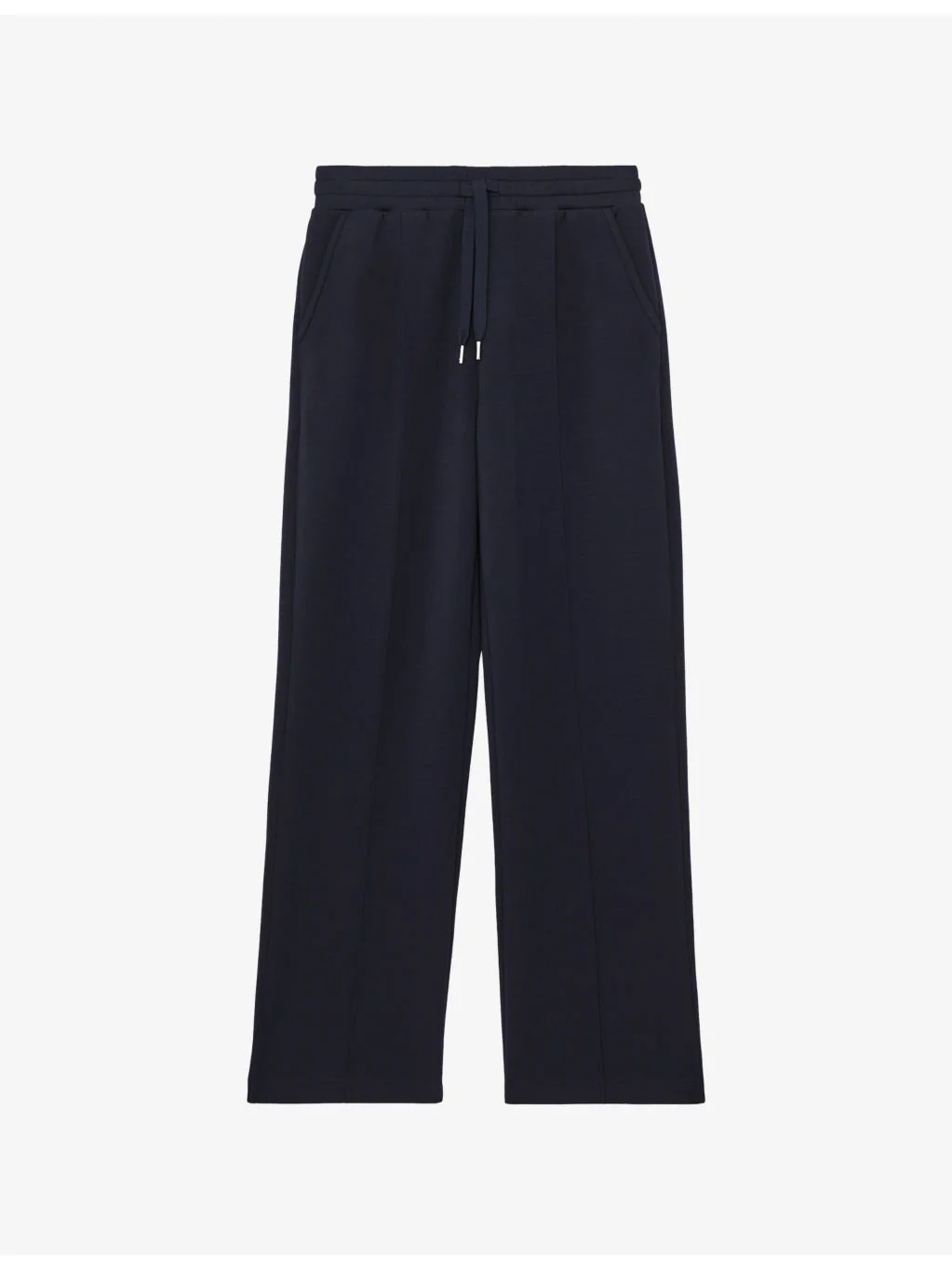 Jemma Elasticated-Waist Wide-Leg Stretch-Jersey Jogging Bottoms - 1