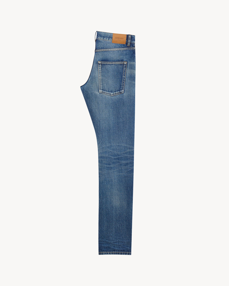 SAINT LAURENT SLIM JEANS IN SOUTH BLUE DENIM outlook