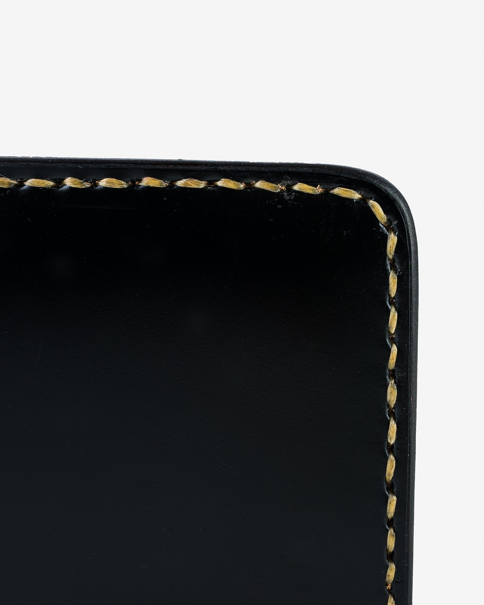 IHG-01-BLK Small Shell Cordovan Wallet - Black - 7
