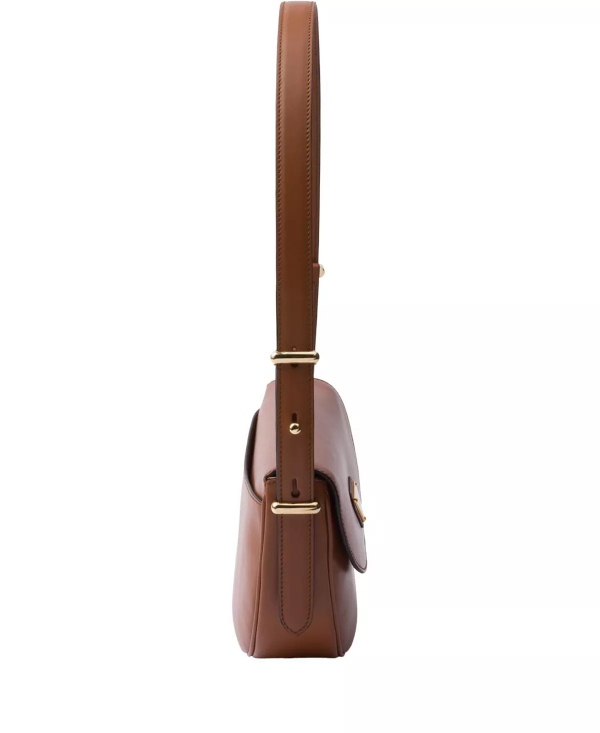 Arque Leather Shoulder Bag with Flap - 7