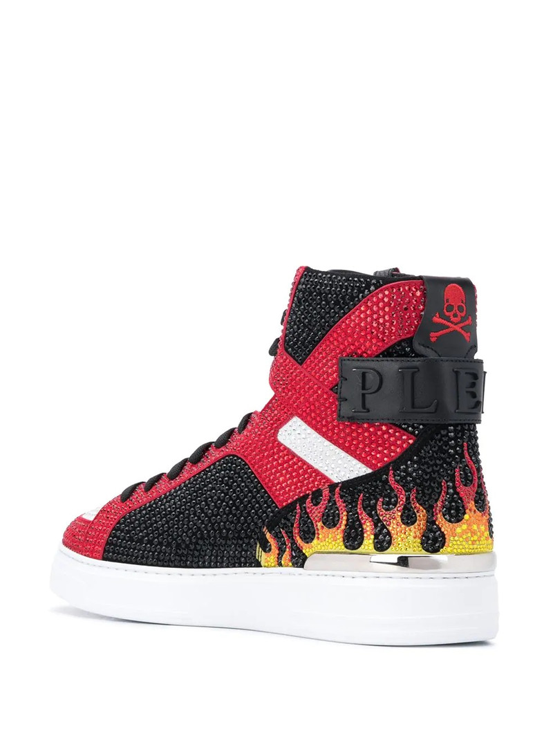 Money Beast crystal flame sneakers 3