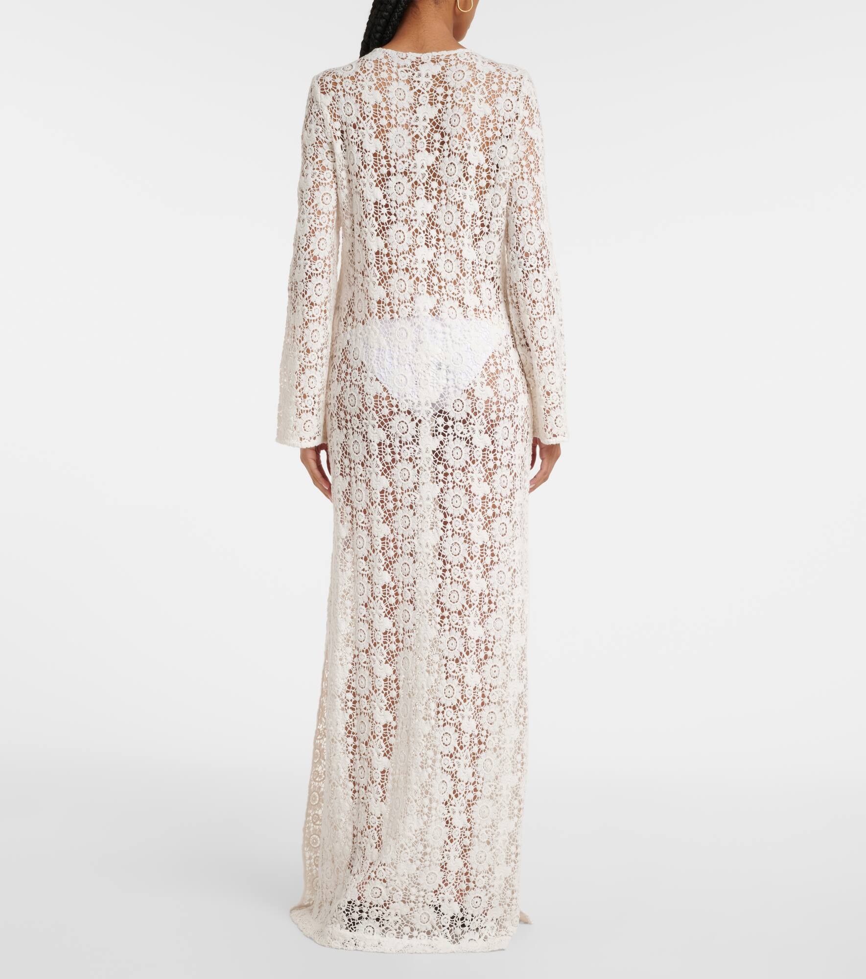 Cotton lace maxi dress - 3