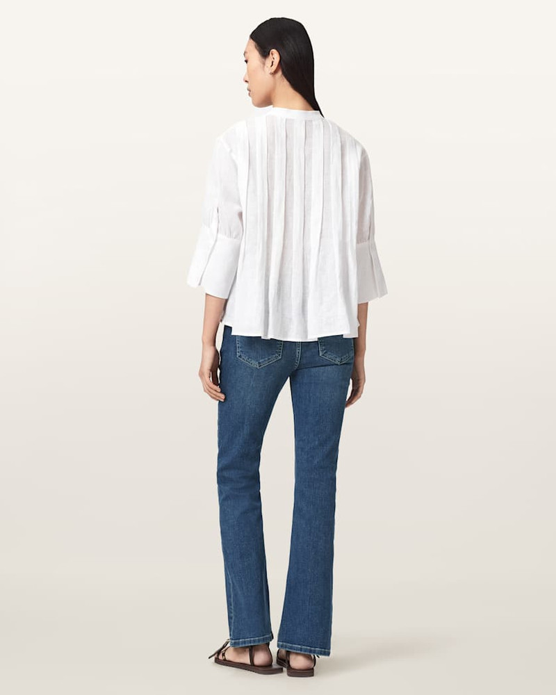 HALDAN MID RISE BOOTCUT DENIM JEANS 4