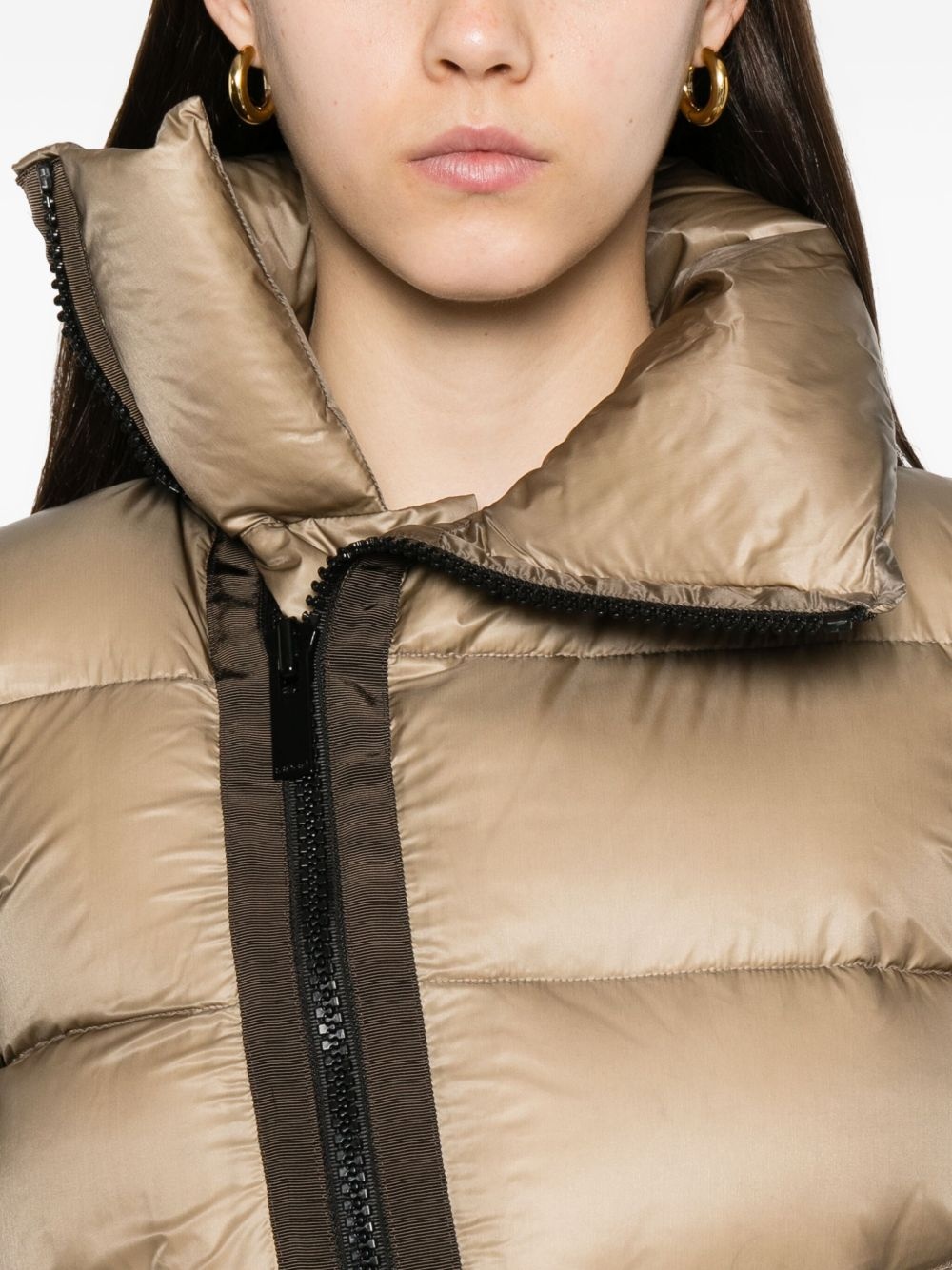 quilted panelled jacket - 5