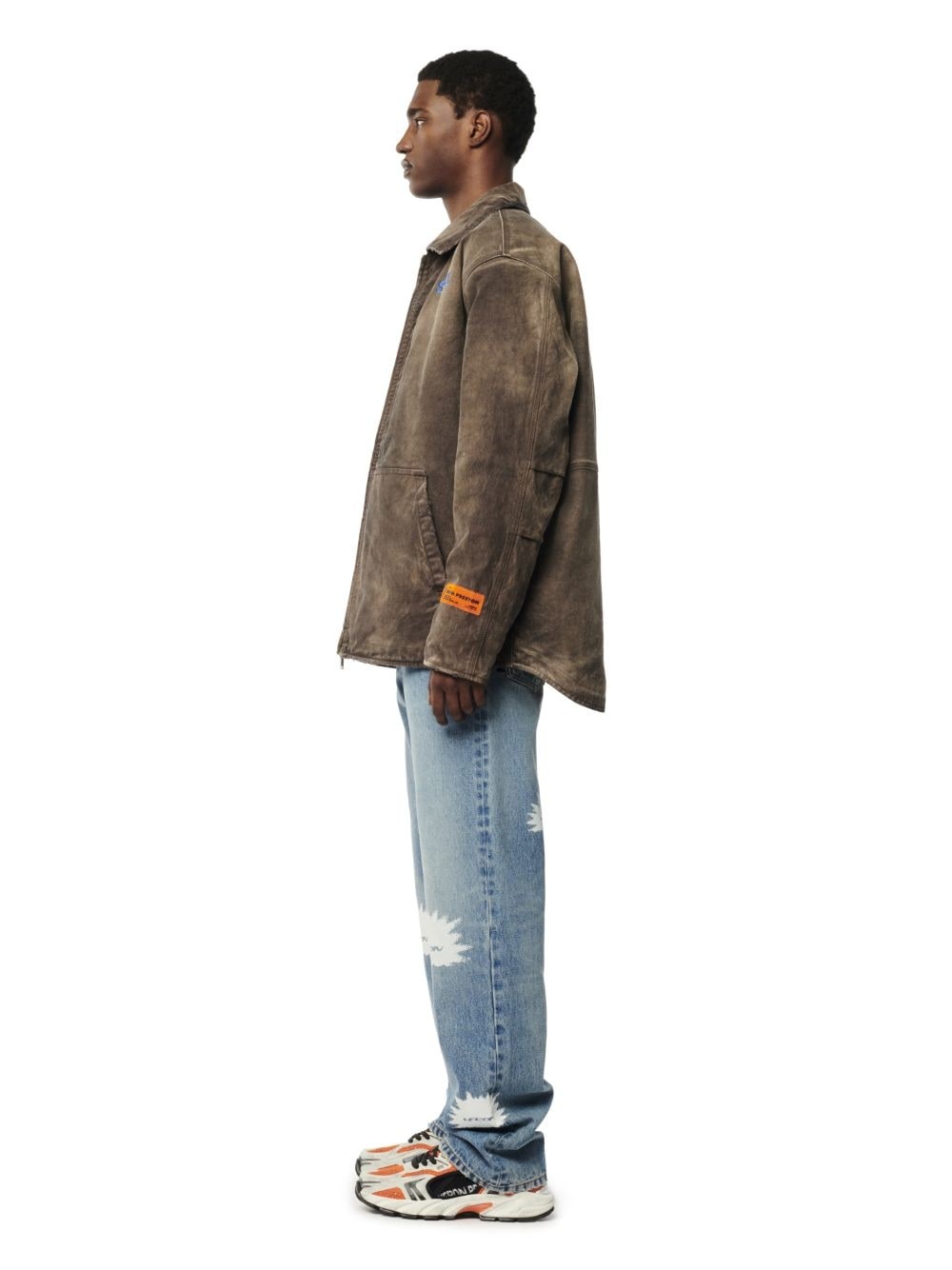 Stfu Distressed Canvas Jacket - 3