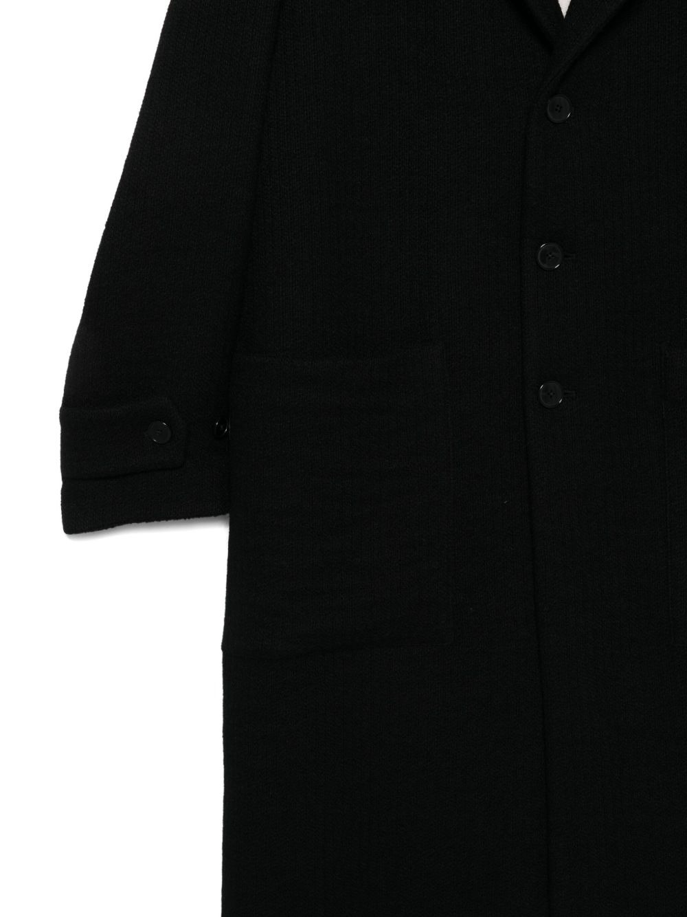 buttoned single-breasted coat - 3