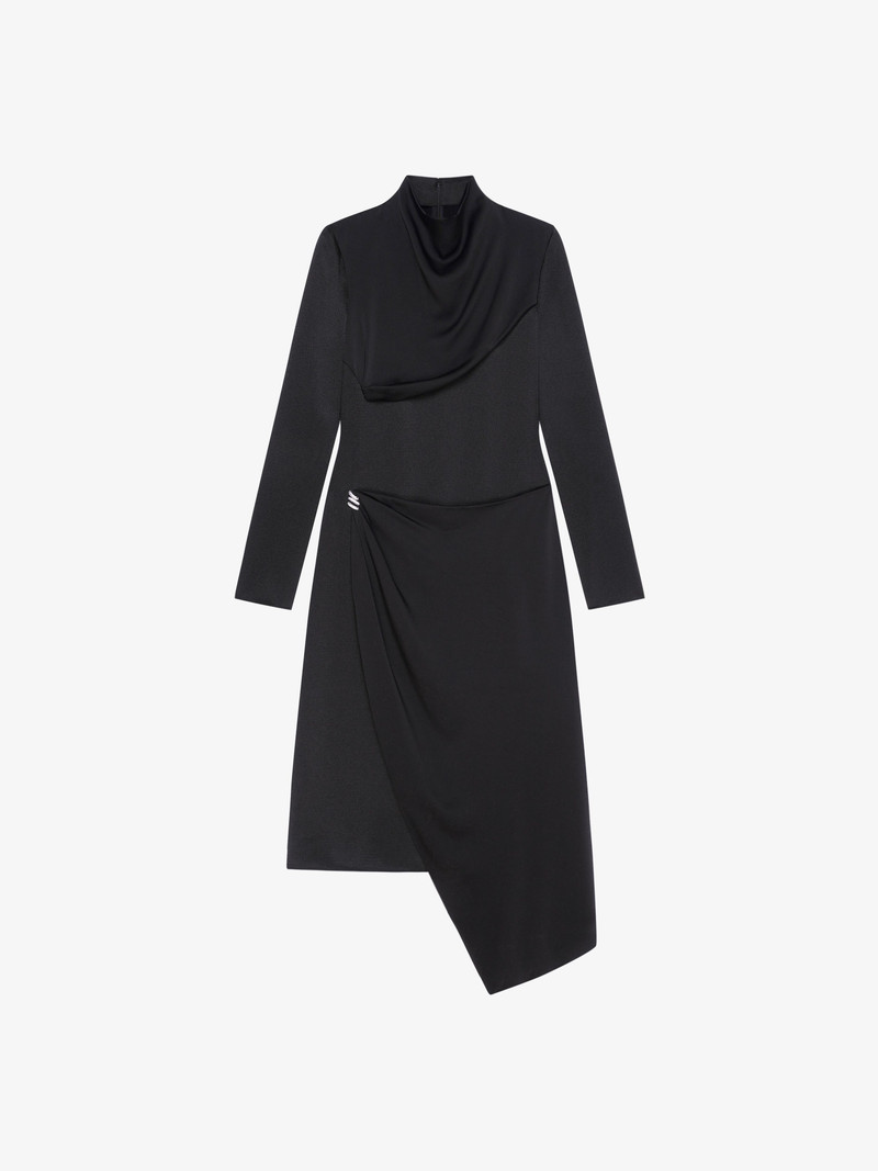DRESS IN SATIN WITH CRYSTALS DETAILS 1