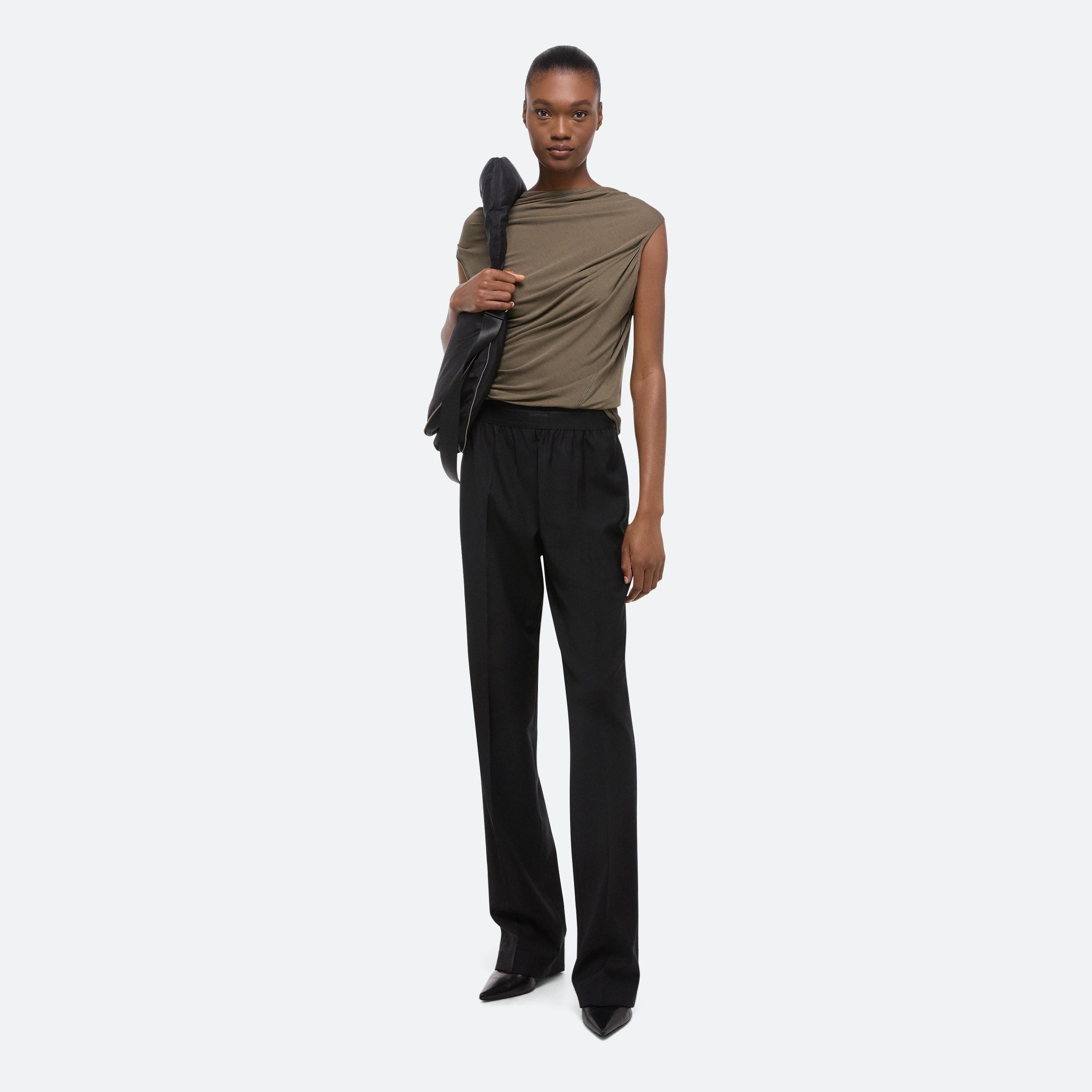 WOOL CAR TROUSERS - 2