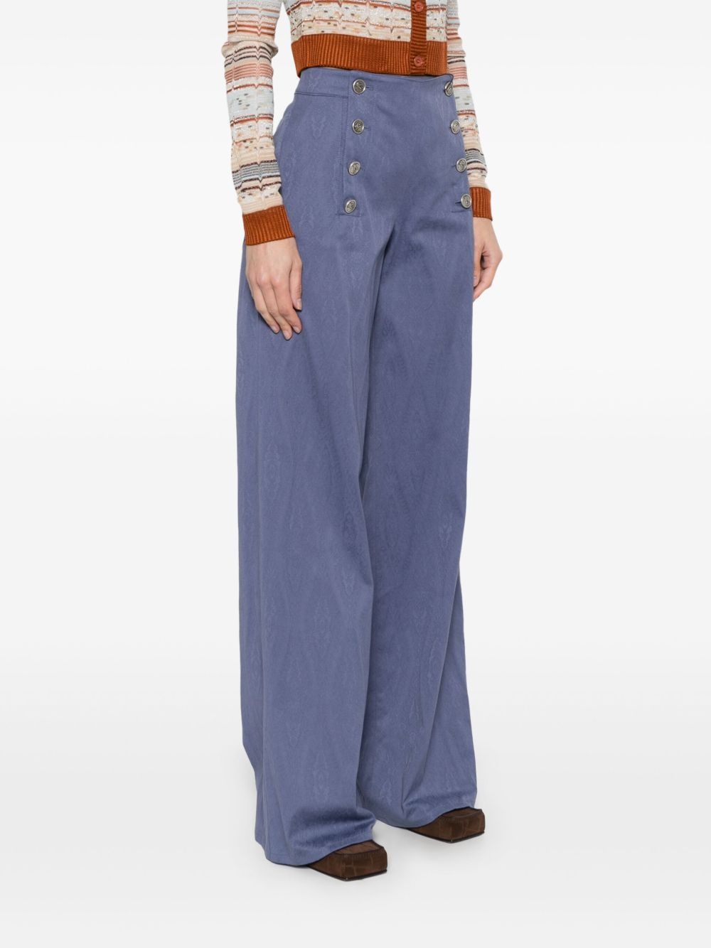 jacquard trousers - 3