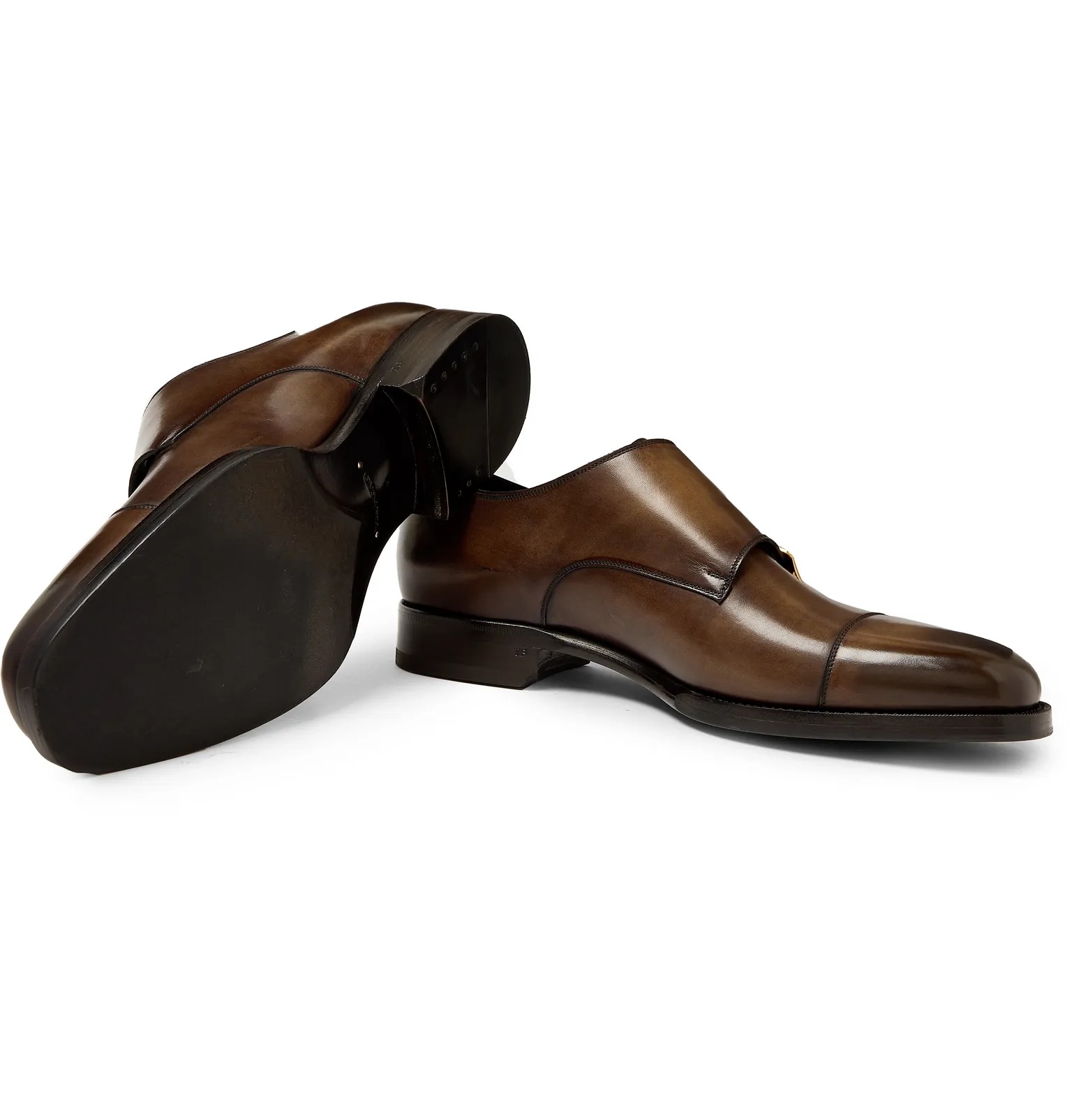 Wessex Leather Monk-Strap Shoes - 3