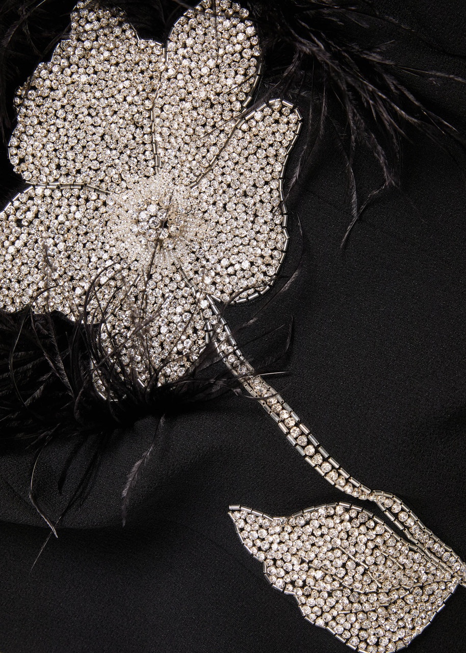 Rebecca Vallance Starlight Embellished Crepe Gown - 5