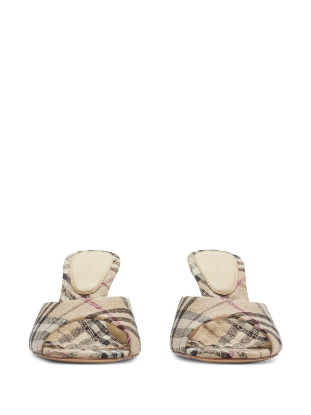 90mm check-pattern mules - 3