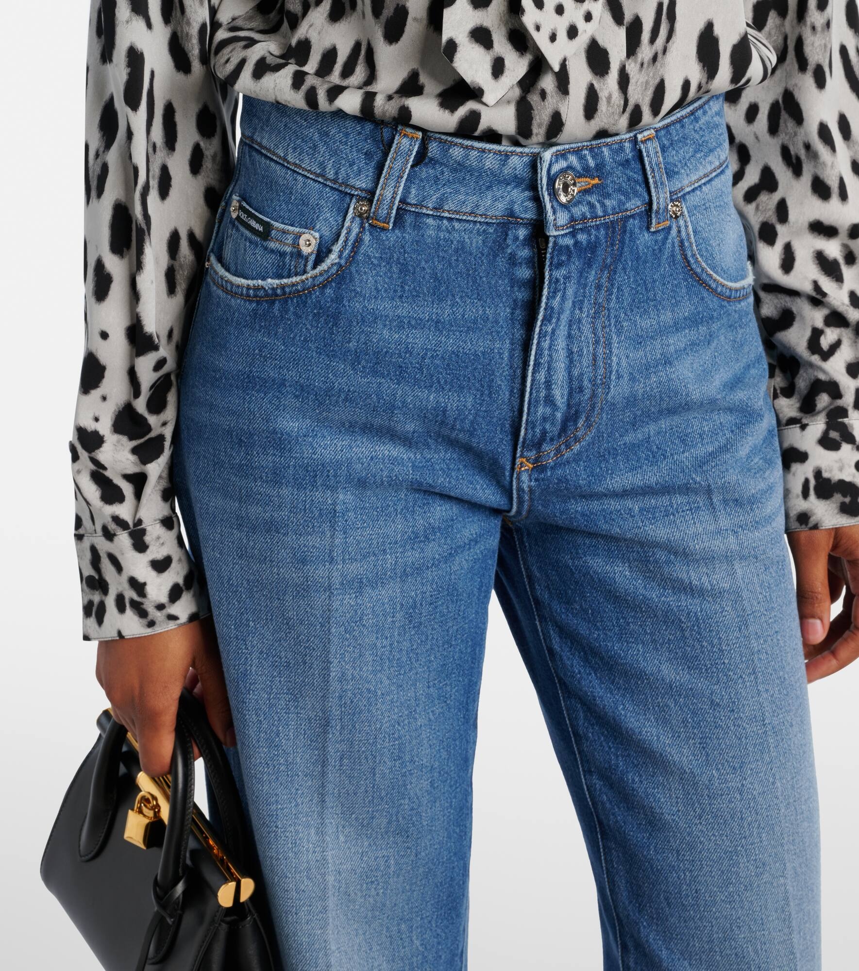 High-rise wide-leg jeans - 4