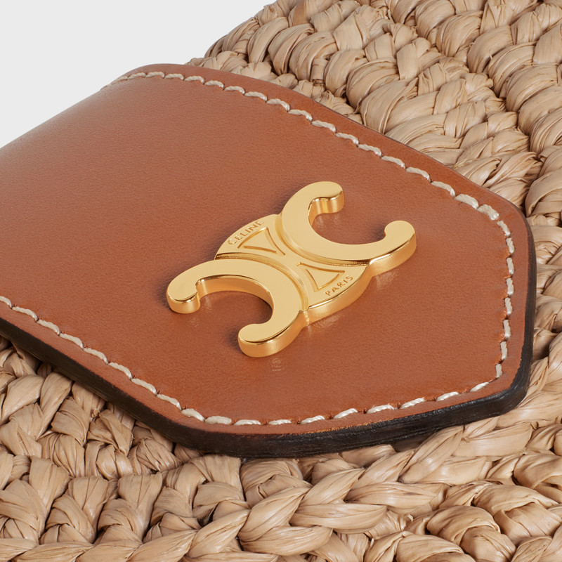 CROSSBODY PURSE in RAFFIA AND CALFSKIN 4