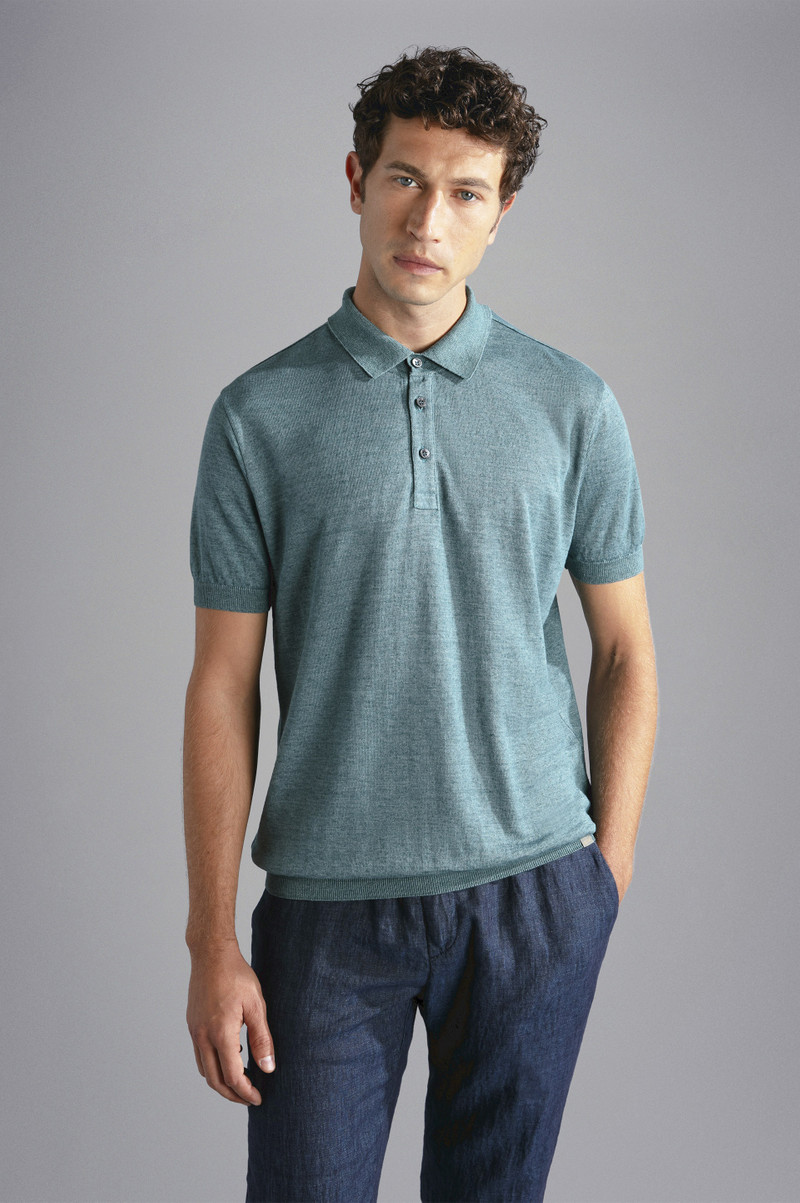 FADED LINEN POLO SHIRT 6