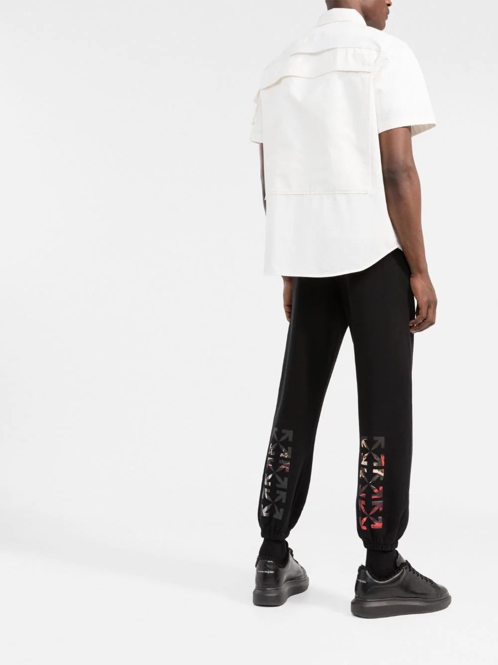 Caravaggio Arrows-print track pants - 4