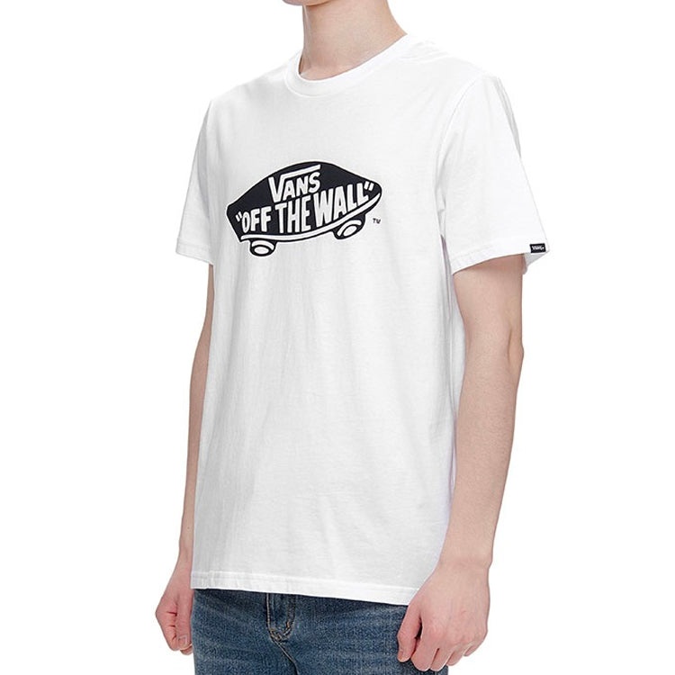 Vans Off The Wall Classic Printing Short Sleeve Couple Style White VN0A4MM7WHT - 5