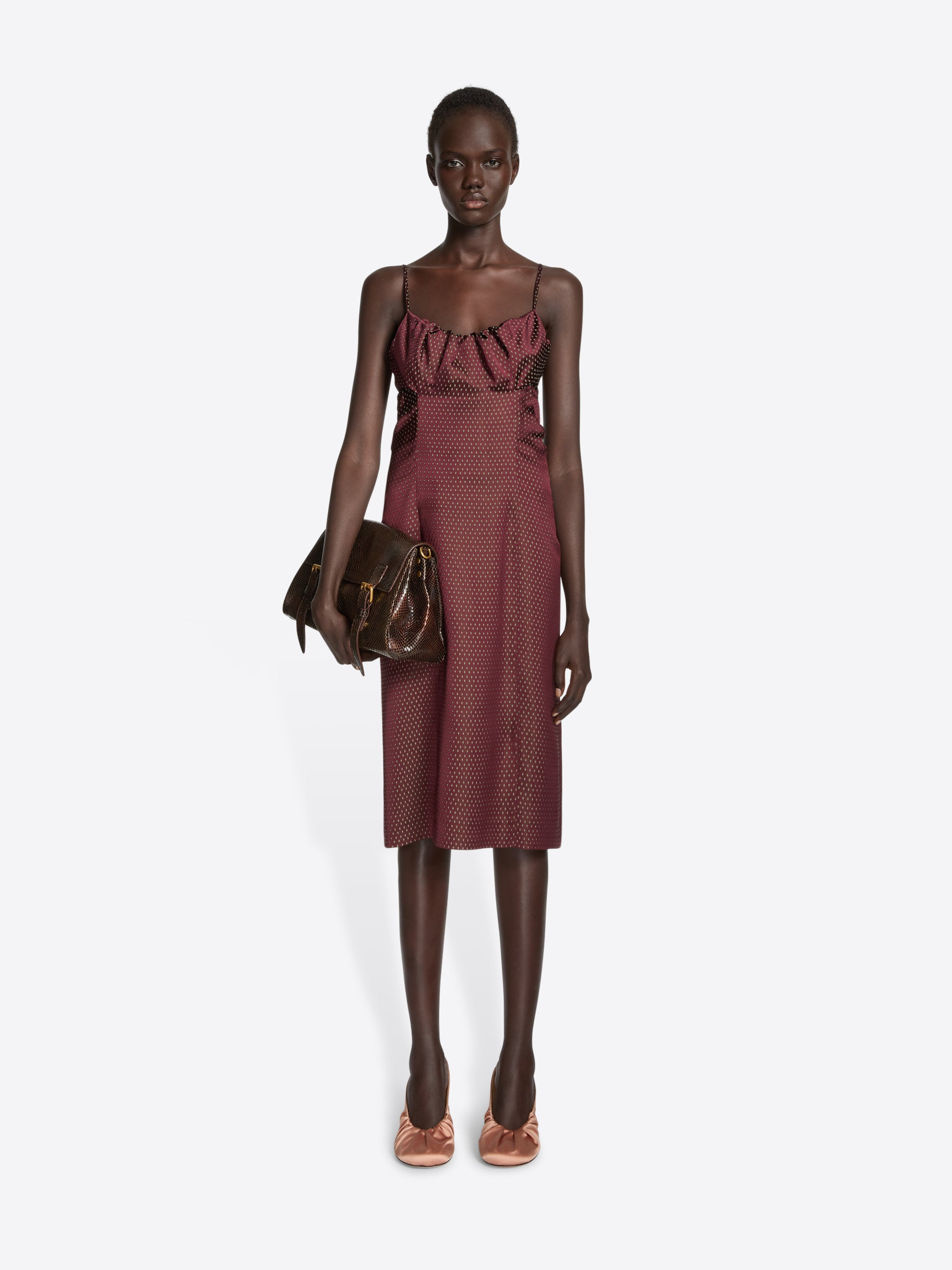 JACQUARD SLIP DRESS - 2