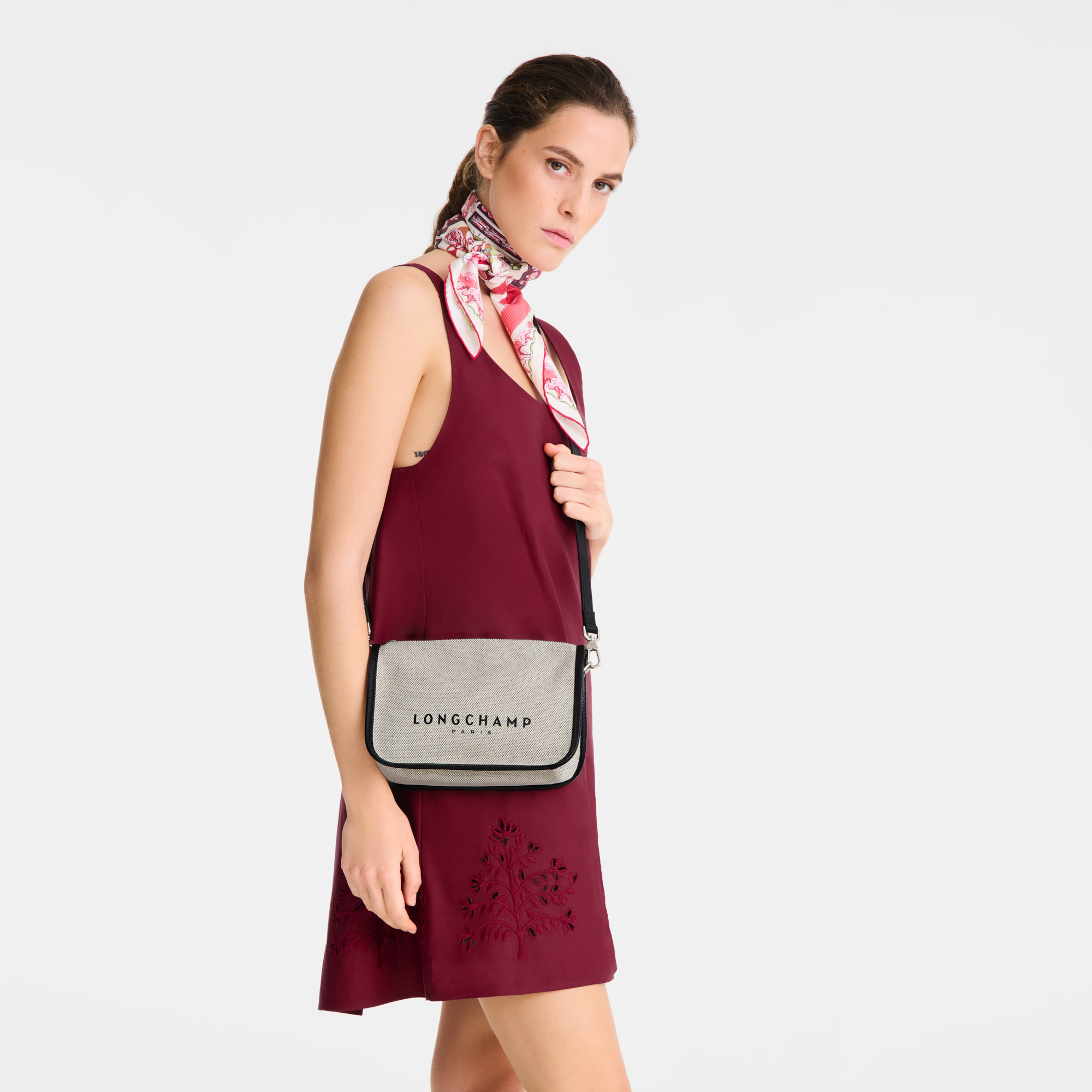 Essential S Crossbody bag Ecru - Canvas - 2