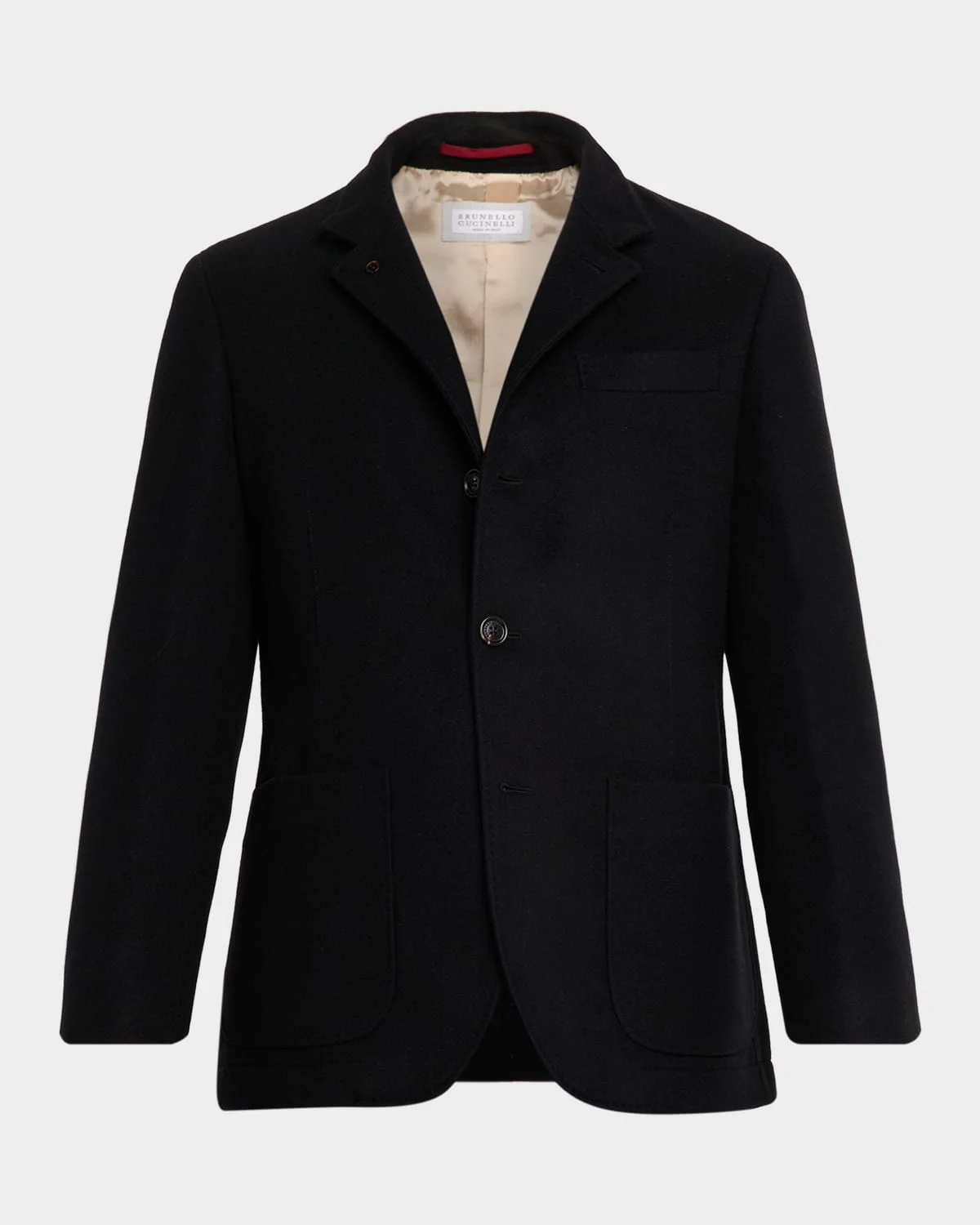 Men's Cashmere Blazer-Style Coat - 1