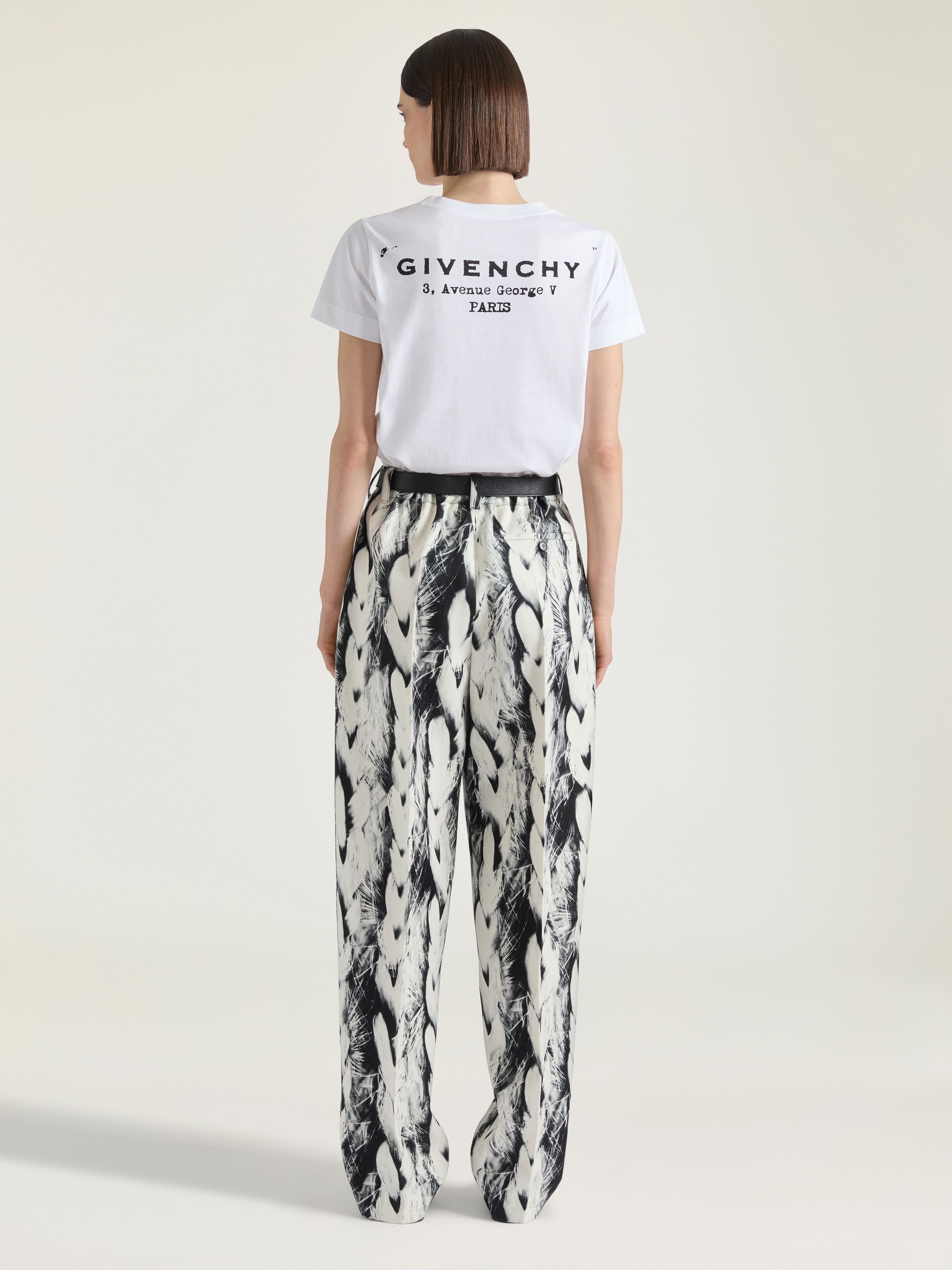 T-SHIRT IN COTTON WITH GIVENCHY STAMP PRINT - 3