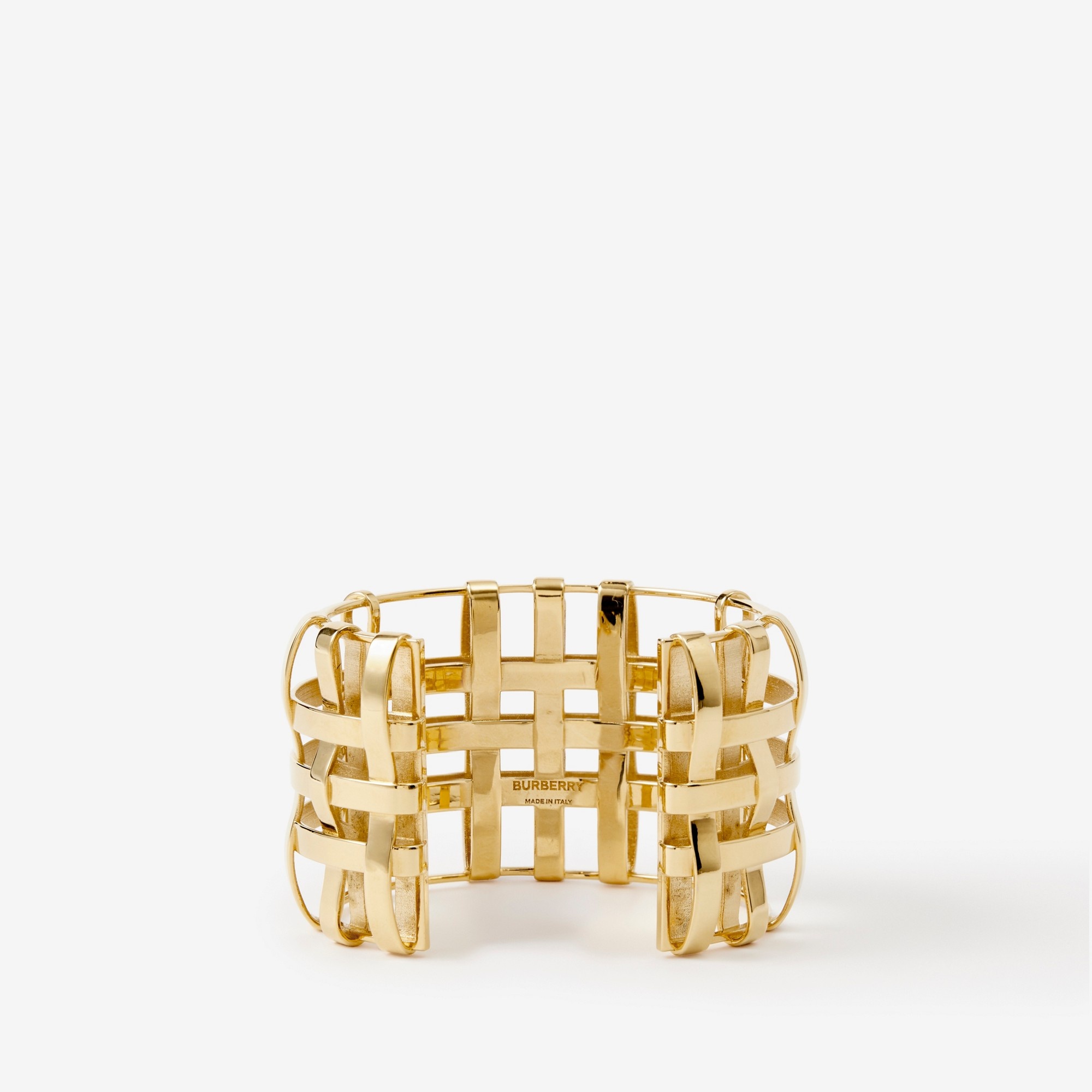 Check Gold-plated Cuff - 2