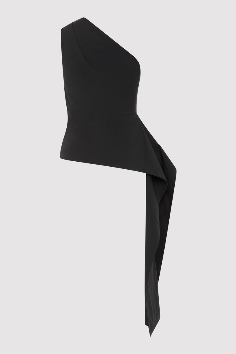 Asymm Origami Top - Black - 6